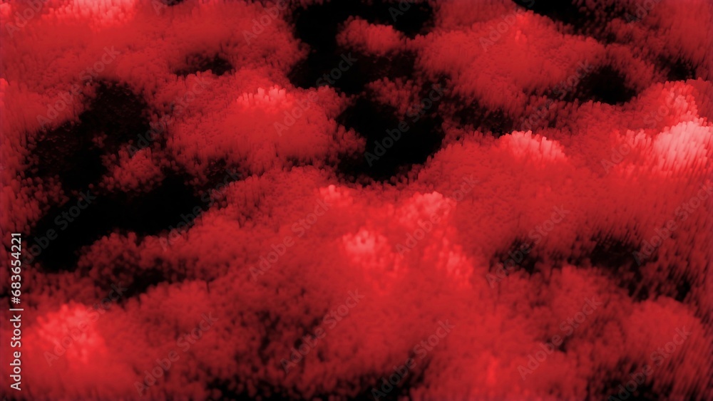 Poster colored abstract fog moving on black background. design. colored smoke on black surface in 3d space.