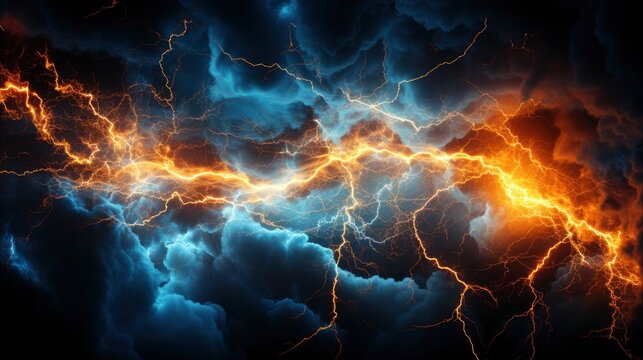 Lightning Thunderstorm Flash Raining Background, Wallpaper Pictures, Background Hd 