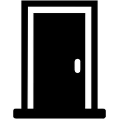Door Icon in trendy flat style Vector illustration