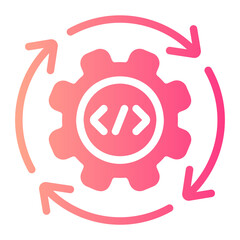 continuous gradient icon