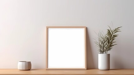 Modern home mockup interior background, 3d render