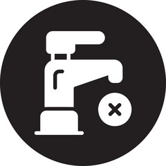 water shortage glyph icon
