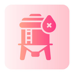 water tank gradient icon