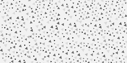 Vector light silver triangular glitter confetti background white festive texture, abstract decoration for party, birthday celebrate, anniversary or event, festive. 