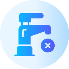 water shortage gradient icon