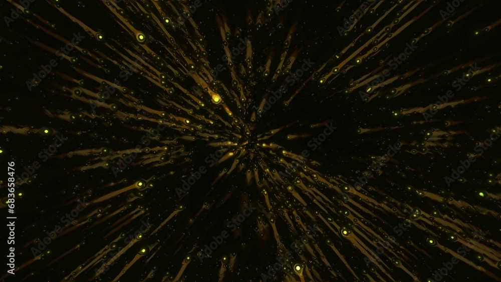 Poster animation with bright glowing flashes of rays. motion. bright flashes of rays on black background. f