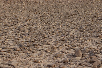 Stones in the desert of northern Sudan