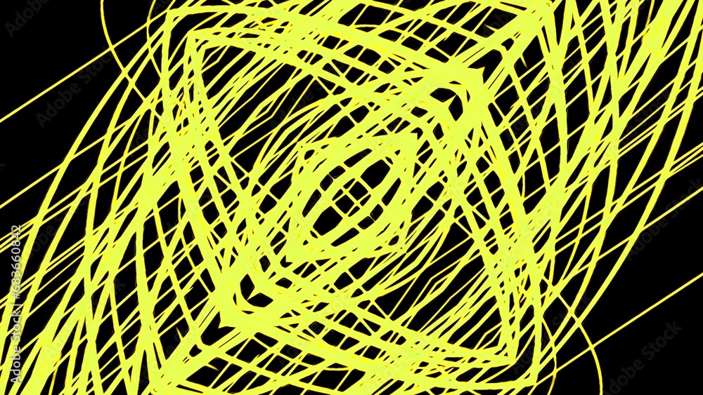 Poster geometric moving construction of lines. design. lines in drawing of moving structure with geometric 