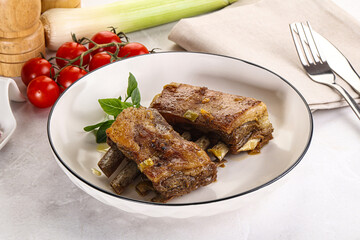 Roasted Lamb ribs with spices