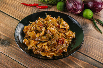 Tibetian cuisine - thenthuk with beef