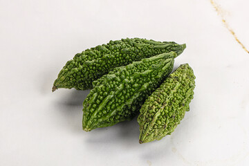 Green raw bitter lemon vegetables