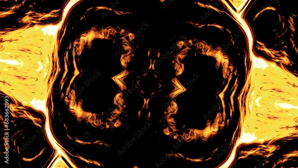 Poster fast flow of glowing plasma. design. symmetrical liquid flow of plasma abstract pattern. fast flow o