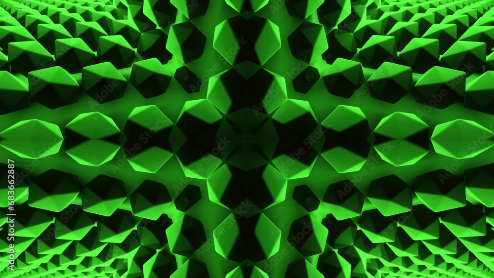 Poster animation with symmetrical moving cross pattern. design. moving cross fault with geometric triangles