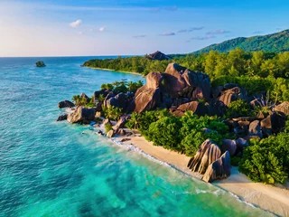 Photo sur Plexiglas Anse Source D'Agent, île de La Digue, Seychelles Anse Source d'Argent beach, La Digue Island, Seychelles