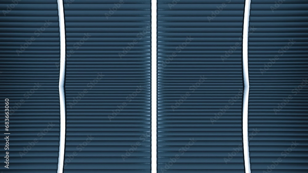 Poster animation with moving illusion of space. design. virtual immersion in space with illusion of perspec