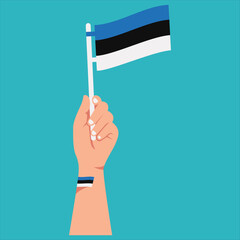 Estonia Element Independence Day Illustration Design Vector