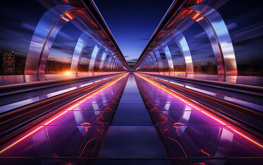 Fototapeta premium Fantasy color elevator graphics,created with Generative AI tecnology.,