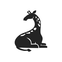 Giraffe logo template Isolated. Brand Identity. Icon Abstract Vector graphic