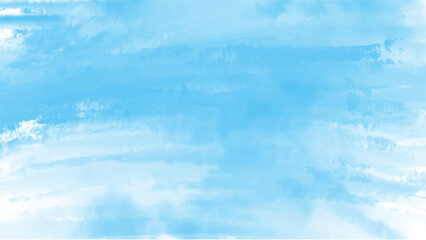 Abstract blue watercolor background.Hand painted watercolor. vector