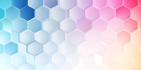 Abstract honey comb white and pastel background, geometric pattern of hexagons - Architectural, financial, corporate and business brochure template