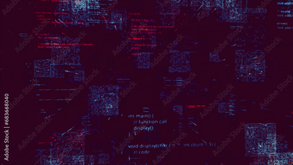 Poster abstract technological digital background. animation. circuit board, concept of artificial intellige