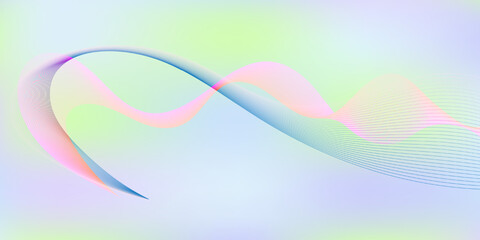 Abstract gradient background with flowing wave lines. Design element for technology, science, modern concept.vector eps 10
