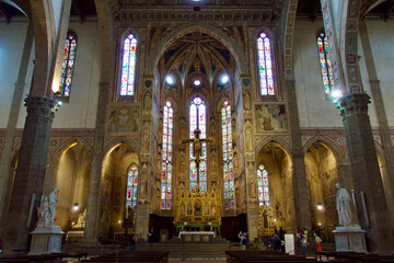 Fototapeta na wymiar Basilica di Santa Croce di Firenze, Florence, Italy