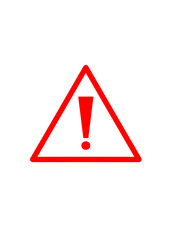 Red alert warning  alarm sign 