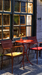 ioannina city in winter rainy days street view greece