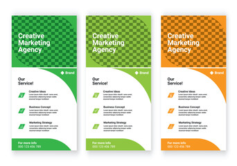 Creative business Instagram story template design