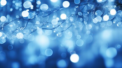 Holiday blue lights - can be utilized for background