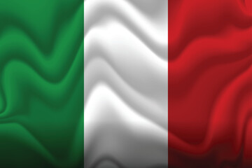 Obraz premium 3d vector realistic Italy flag background