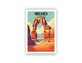 Arching Beauty: Vintage Travel Posters of Arches National Park, USA
