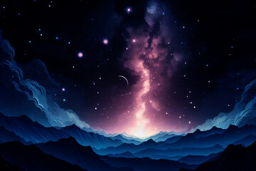 Celestial Symphony: Captivating Space Background for Designers