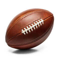 American Football ball isolated on transparent or white background, png 