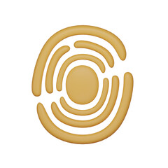 Fingerprint 3d icon