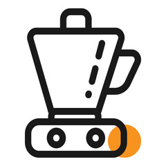 Kitchenware single line icon