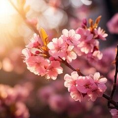 Obraz premium pink cherry blossoms