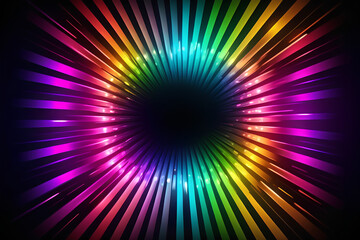 Obraz premium Abstract Background with Colorful Rays, abstract background with glowing lights