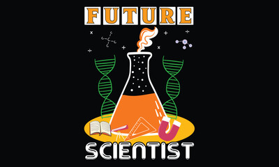Science T-shirt Design Vector