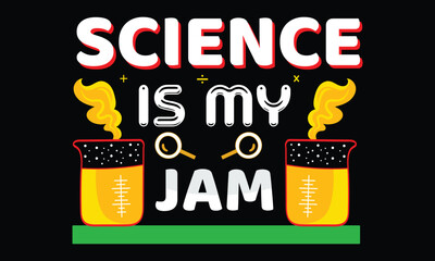 Science T-shirt Design Vector