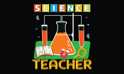 Science T-shirt Design Vector