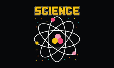 Science T-shirt Design Vector
