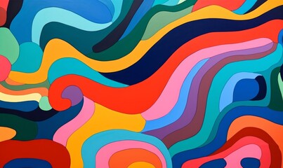 HD backgrounds and textures with colorful abstract art creations, Generative AI