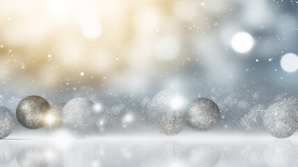 Fototapeta na wymiar Christmas background with Christmas tree and decorations