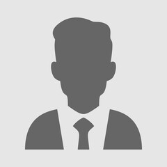 Man avatar icon. Male face silhouettes. Serving as avatars or profiles for unknown or anonymous individuals. Social network vector illustration - obrazy, fototapety, plakaty
