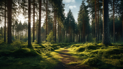 Polish coniferous forest