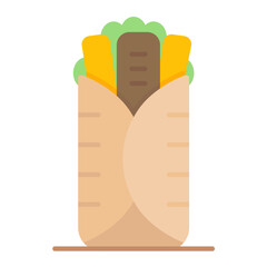 Falafel Flat Multicolor Icon