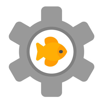 recommend clip art: Fishing Gear Flat Multicolor Icon