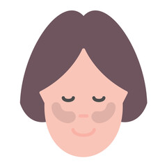 Dark Circles Flat Multicolor Icon